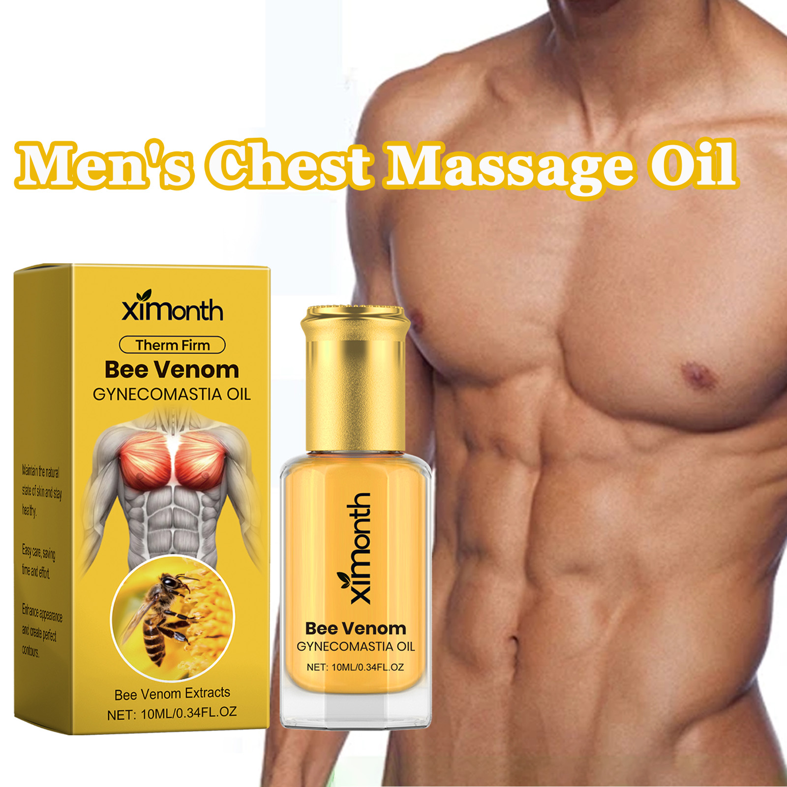 Skincare China - Minyak Pijat Dada Pria Racun Lebah