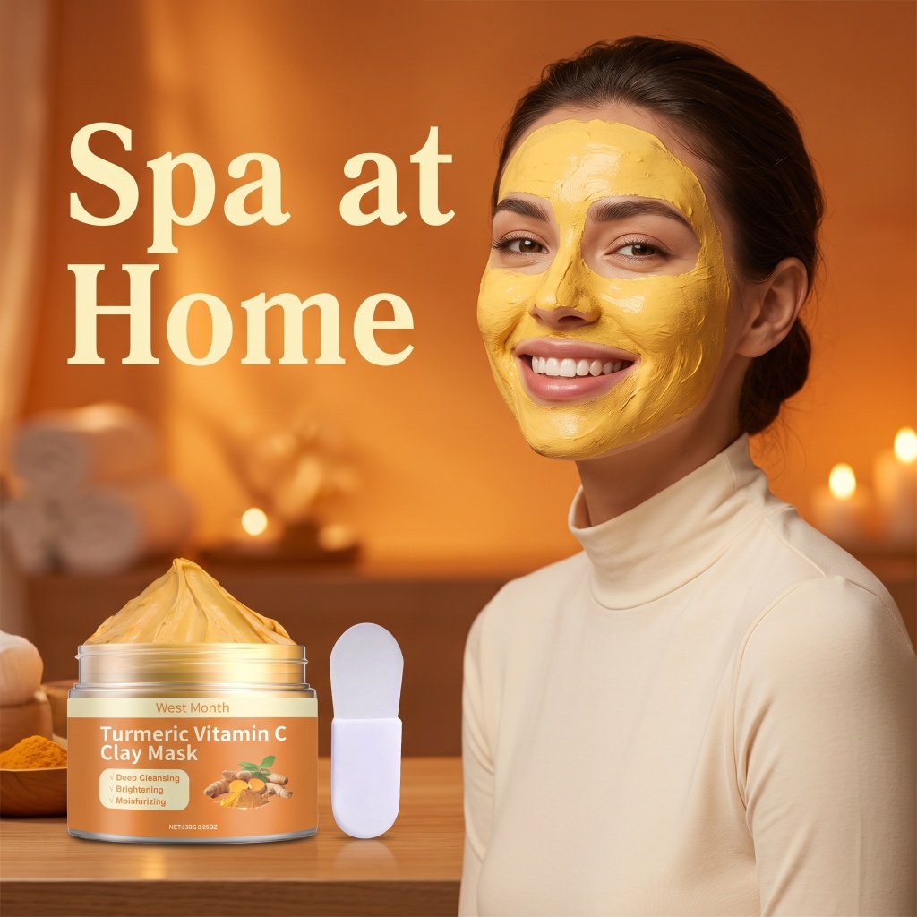 Masker Wajah Kunyit Vitamin C  - Mud Mask Kaolin ulasan dan harga