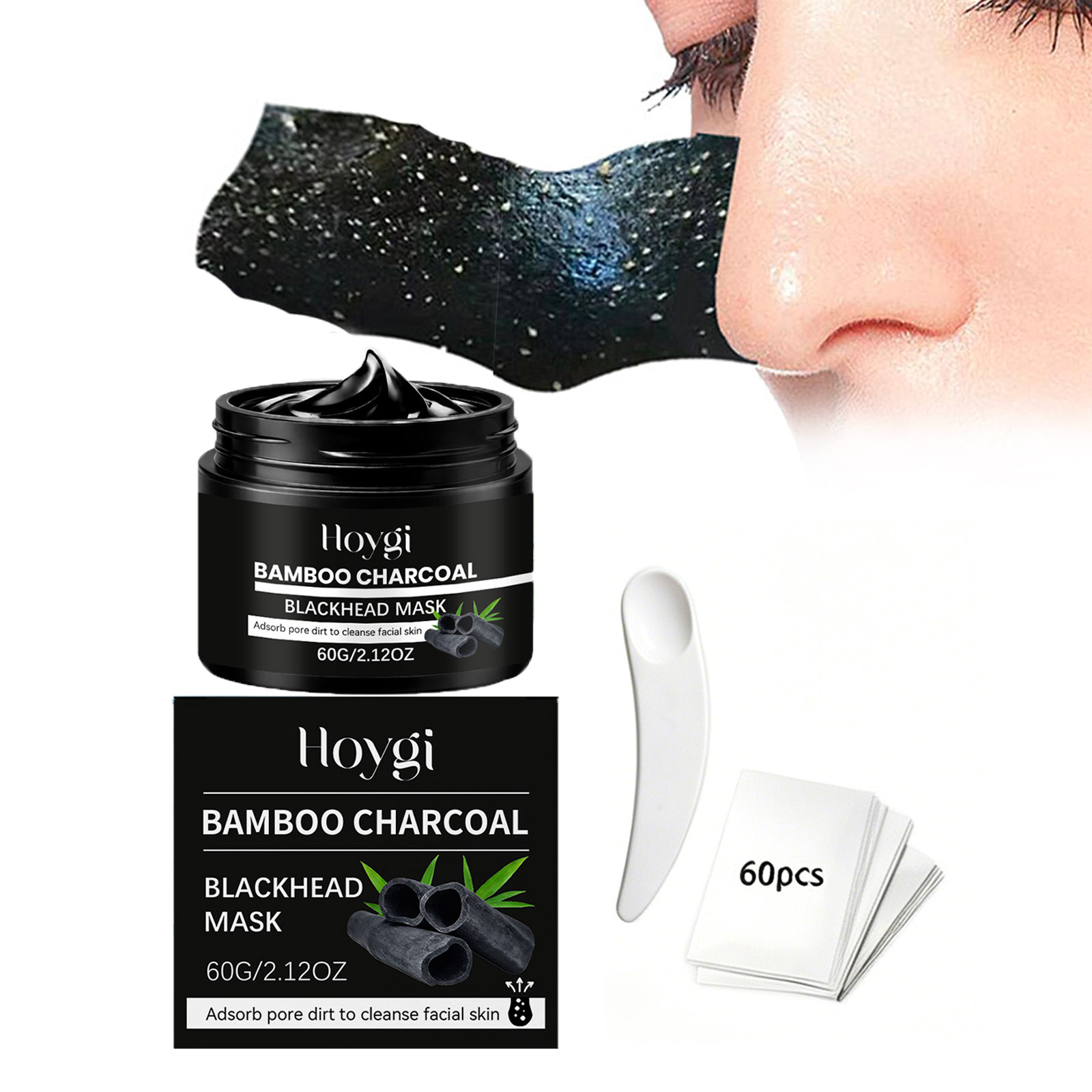Masker Arang Bambu Pengangkat  - Skincare China ulasan dan harga