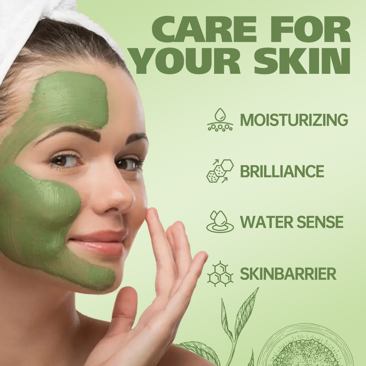 Masker Pembersih dalam Matcha  - Mud Mask Kaolin ulasan dan harga